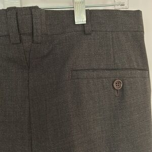 Armani Collezioni Men's Size 30 Dress Pants Dark Gray Lana Wool Trousers Italy
